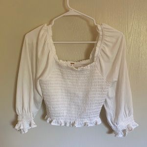 Smocked crop top